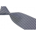 Stropdas zilver donkerblauw Blokjes SALE